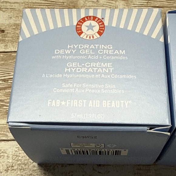 2x First Aid Beauty Hydrating Dewy Gel Cream Hyaluronic Acid + Ceramides 1.9 oz - Picture 2 of 4